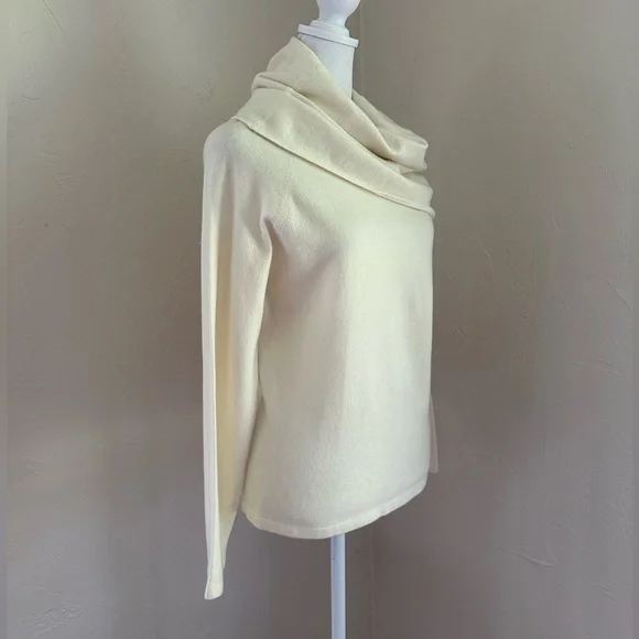 Isda & Co. Ivory Cowl Neck Sweater from Nordstrom Size L NWT - Picture 2 of 12